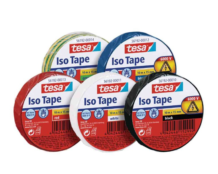 tesa Isolierband ISO TAPE, 19 mm x 20 m, weiß