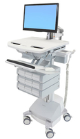 ERGOTRON cart with LCD-Arm, StyleView, SLA powered 9 drawer, 24 inch, adjustable 68,6cm
