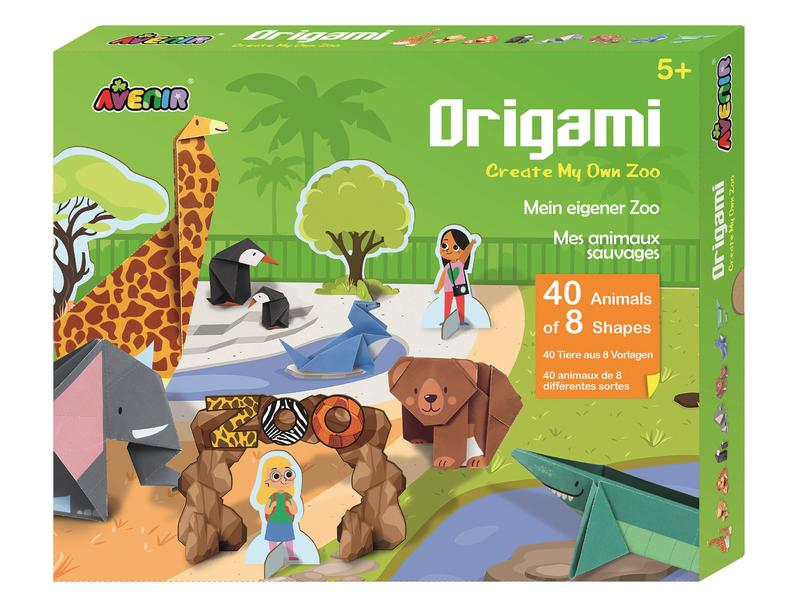 AVENIR Bastelset Origami: Mein eigener Zoo, Produkttyp: Papierkunst, Altersempfehlung ab: 5 Jahren