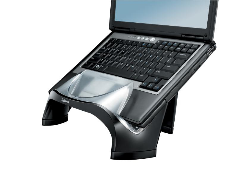 Fellowes Smart Suites Laptop Riser - Notebook-Ständer mit USB-Hub (4 Ports) - Grau, Schwarz