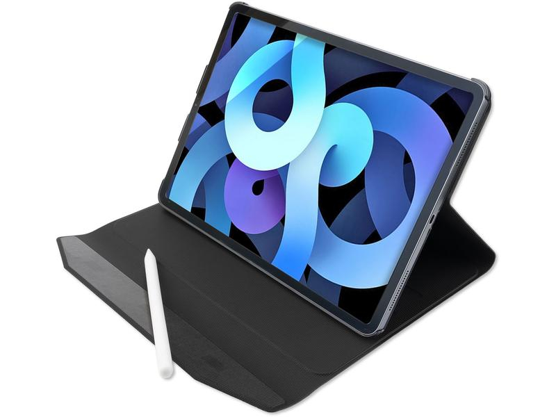 4smarts Tablet Book Cover Flip-Case DailyBiz iPad Air 2020 10.9", Kompatible Hersteller: Apple, Bildschirmdiagonale: 10.9 ", Farbe: Schwarz, Tablet Kompatibilität: iPad Air (4. Gen.), Material: Kunstleder