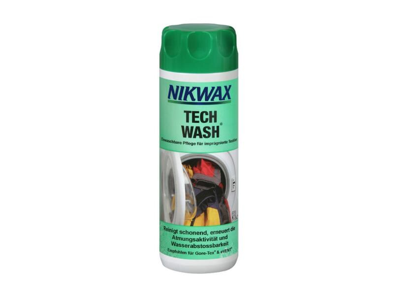 NIKWAX Waschmittel Tech Wash 300 ml, Volumen: 300 ml, Produktart: Waschmittel, Darreichungsform: Flüssig, Anwendungszweck Pflege: Kunstfasern, Wasserdichte Kleidung