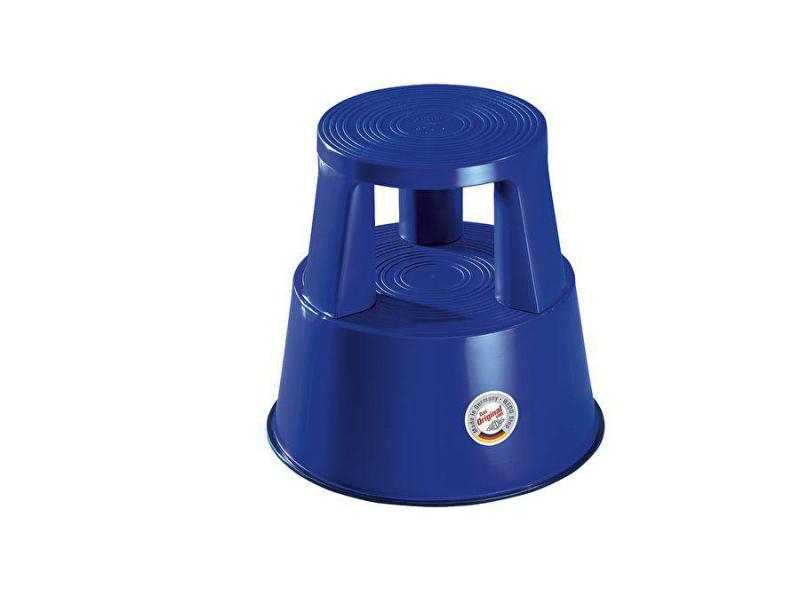 WEDO Rollhocker Step Kunststoff, Blau, Farbe: Blau, Anzahl Rollen: 3, Belastbarkeit: 150 kg