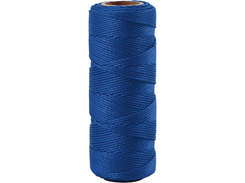 Creativ Company Bambuskordel 65 m Blau, 1 Stück, Länge: 65 m, Durchmesser: 1 mm, Farbe: Blau, Schmuckband-Art: Bambuskordel
