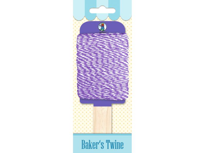 URSUS Kordelband Bakers Twine 1.1 mm x 15 m, Violett, Breite: 1.1 mm, Länge: 15 m, Verpackungseinheit: 1 Stück, Farbe: Violett, Band-Art: Kordelband