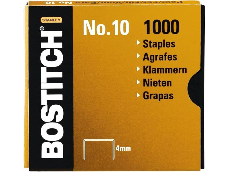 BOSTITCH Heftklammern 4mm NO-10-1M 1000 Stück