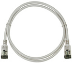 LogiLink Patchkabel Ultraflex, Kat.6A, S/FTP, 1,0 m, grau