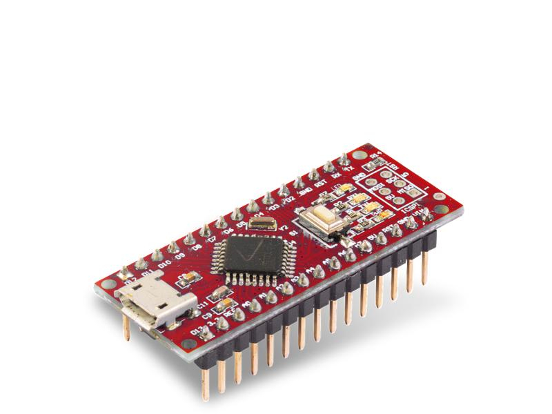 Franzis Entwicklerboard Arduino Nano Board, Prozessorfamilie: ATmega328, Anzahl Prozessorkerne: 1, Audiokanäle: Keine, Schnittstellen: Mini-USB; GPIO