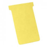 nobo T-Karten, Größe 3 / 92 mm, 170 g/qm, gelb