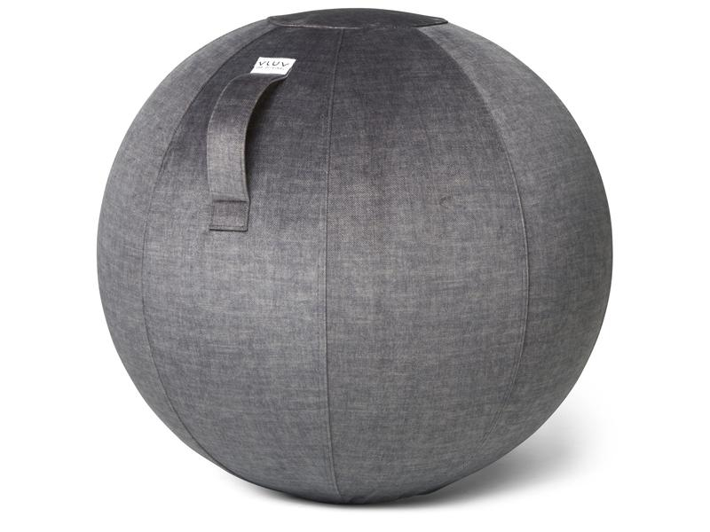 VLUV Sitzball Bol Varm Anthrazit, Ø 60-65 cm, Breite: 65 cm, Höhe: 65 cm, Tiefe: 65 cm, Material: Polyester, Farbe: Anthrazit, Art: Sitzball