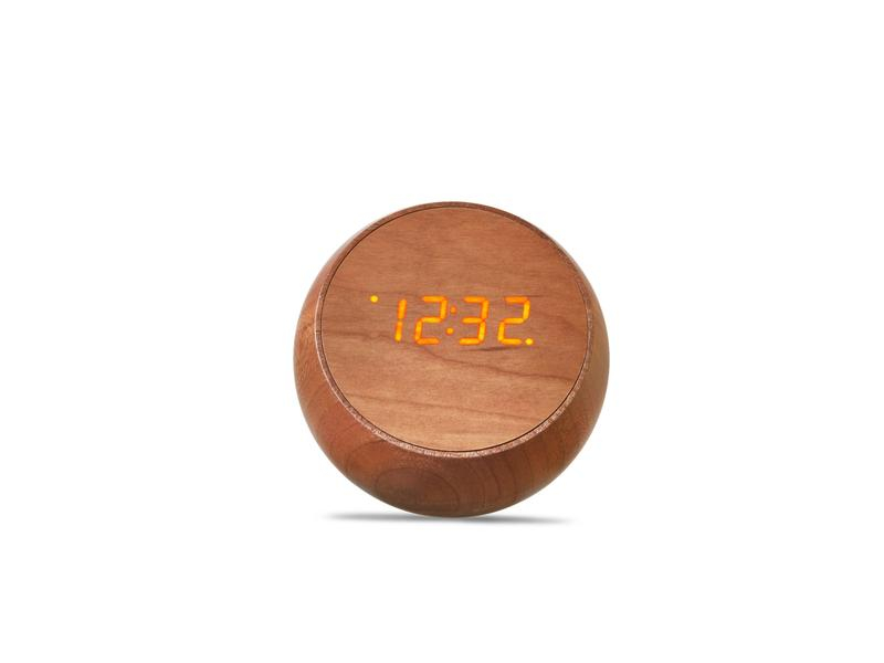 Gingko Digitalwecker Tumbler Click Clock Braun, Funktionen: Alarm, Snooze-Funktion, Ausstattung: Zeit, Displaytyp: Digital, Detailfarbe: Braun, Funksignal: Nein, Anzahl Zeitzonen: 1 ×