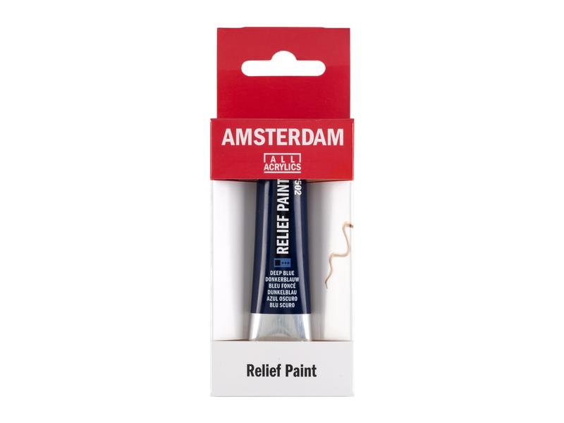 Amsterdam Acrylfarbe Reliefpaint 20 ml, Dunkelblau, Art: Acrylfarbe, Farbe: Dunkelblau, Set: Nein, Verpackungseinheit: 1 Stück