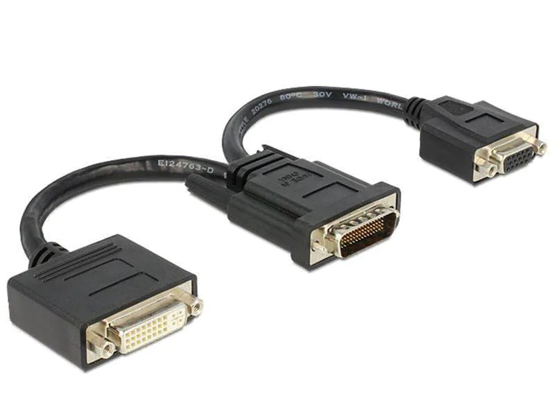 DeLock Adapterkabel DMS-59 - DVI-I VGA, Typ: Adapterkabel, Videoanschluss Seite A: DMS-59, Videoanschluss Seite B: DVI-I; VGA