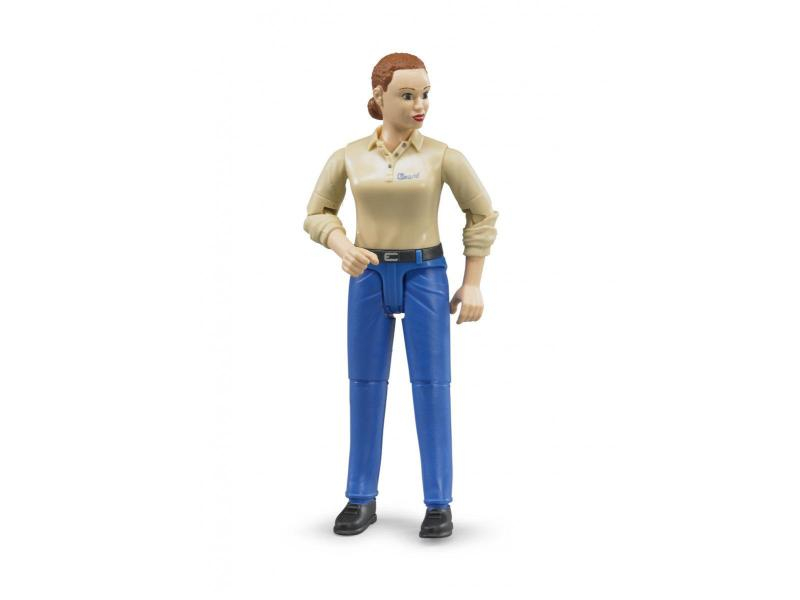 Bruder Spielwaren Figur Frau mit blauer Hose, Fahrzeugtyp: Zubehör, Themenwelt: Neutral