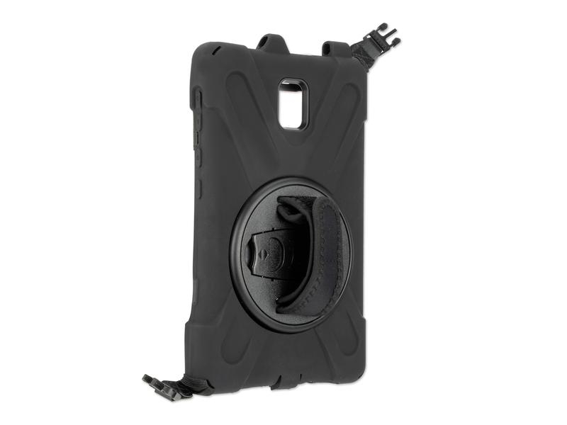 4smarts Tablet Back Cover Rugged GRIP Galaxy Tab Active 3, Kompatible Hersteller: Samsung, Bildschirmdiagonale: 8 ", Tablet Kompatibilität: Galaxy Tab Active 3, Material: TPU, Polycarbonat, Standfuss: Ja, Farbe: Schwarz