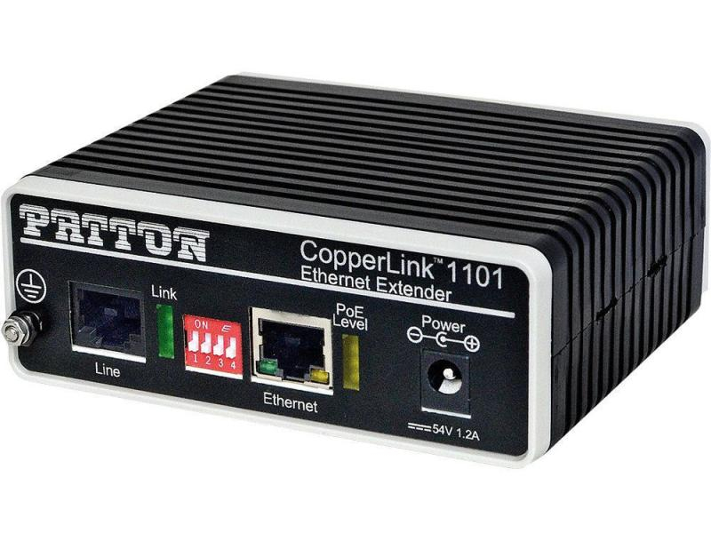 Patton Gateway CopperLink CL1101 PoE Extender Kit BNC, SIP-Sessions: 0, RJ-45 Anschlüsse: 1, PRI: 0, FXO: 0, B-Kanäle: 0, Verbindungsmöglichkeiten: BNC