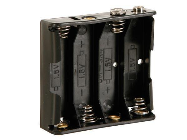 Velleman Batteriehalter BH341B, 4x AA 1 Stück, Set: Nein, Bauteileart: Batteriehalter