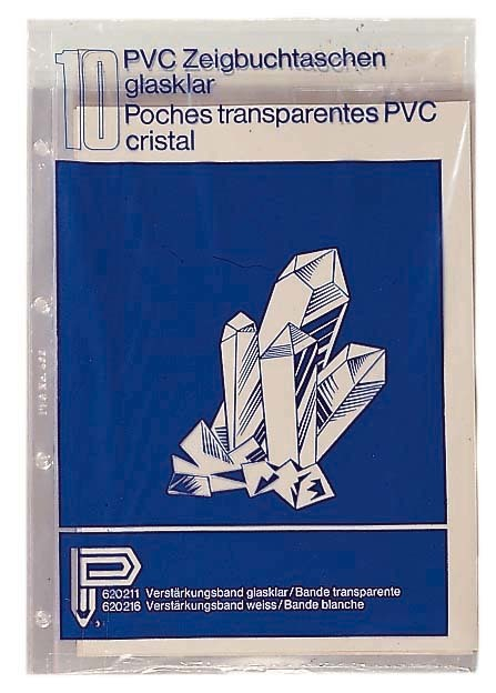 BÜROLINE Zeigetaschen PVC 140 my A4 620211 transparent, glatt 10 Stück