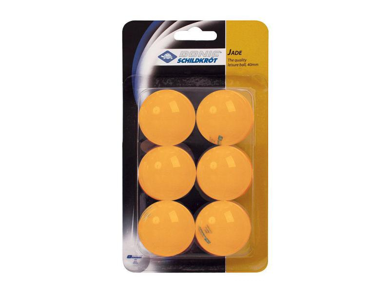DONIC Schildkröt Tischtennisball Jade 6er Pack Orange, Verpackungseinheit: 6 Stück, Farbe: Orange, Sportart: Tischtennis
