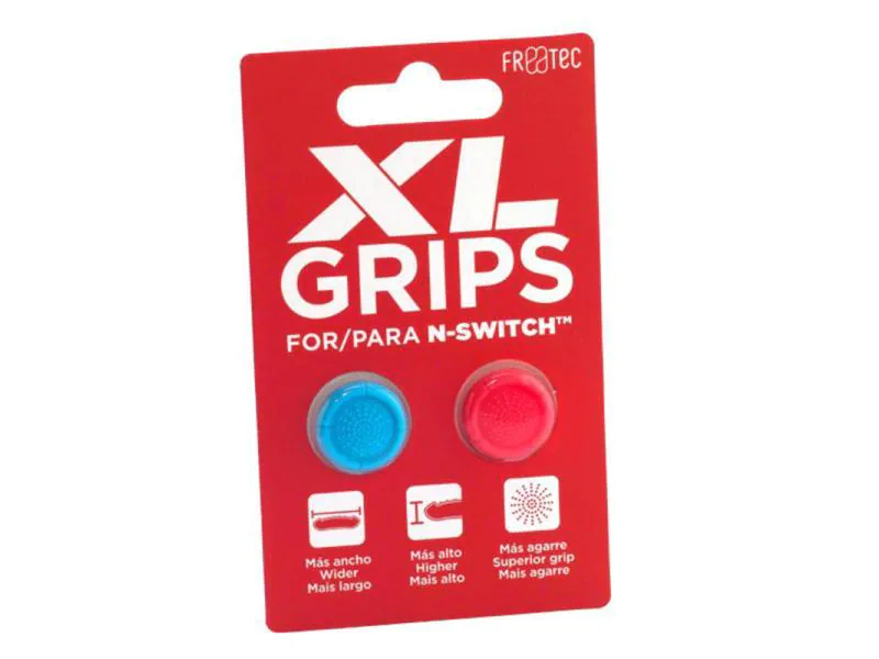 FR-TEC Thumbstick-Erweiterung Switch Thumb Grips Pro XL Blau/Rot, Farbe: Blau, Rot, Erweiterungstyp: Thumbstick-Erweiterung, Plattform: Nintendo Switch