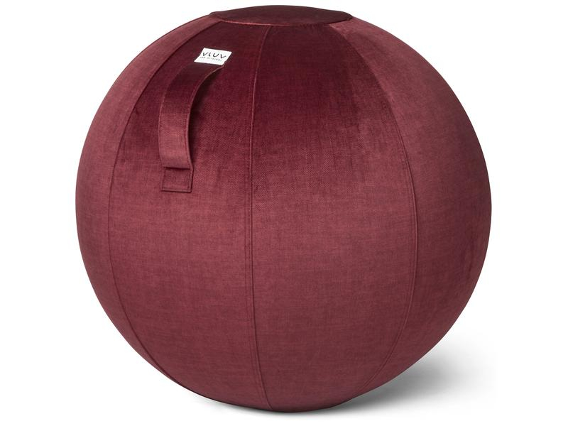 VLUV Sitzball Bol Varm Chianti, Ø 60-65 cm, Breite: 65 cm, Höhe: 65 cm, Tiefe: 65 cm, Material: Polyester, Farbe: Bordeaux, Art: Sitzball