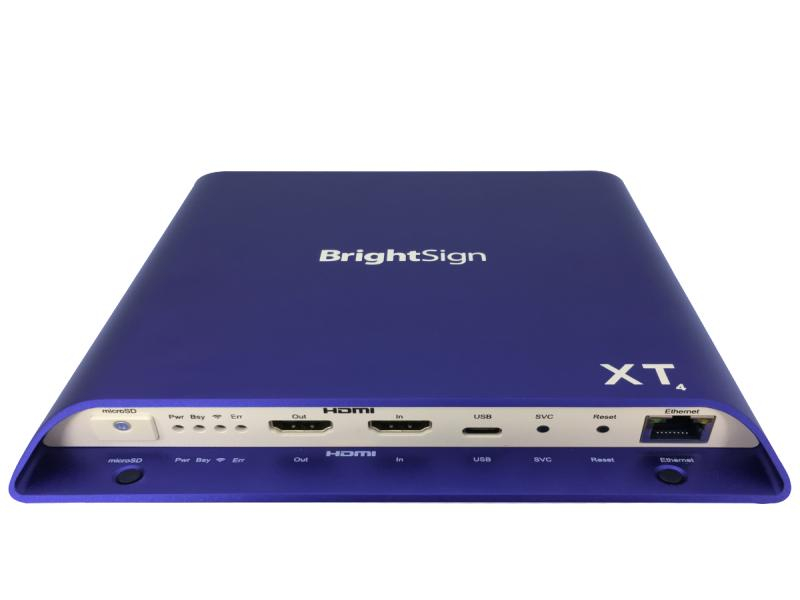 BrightSign Digital Signage Player XT1144 Expanded I/O Player, Max. Auflösung: 3840 x 2160 (Ultra HD 4K), Schnittstellen: USB; MicroSD; 3,5 mm Klinke; HDMI; RJ-45 (Ethernet), Touch Unterstützung, CMS-Software