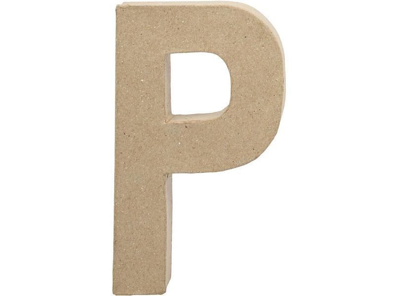 Creativ Company Papp-Buchstabe P 20.5 cm, Verpackungseinheit: 1 Stück, Form: P, Papp-Art: Papp-Buchstabe