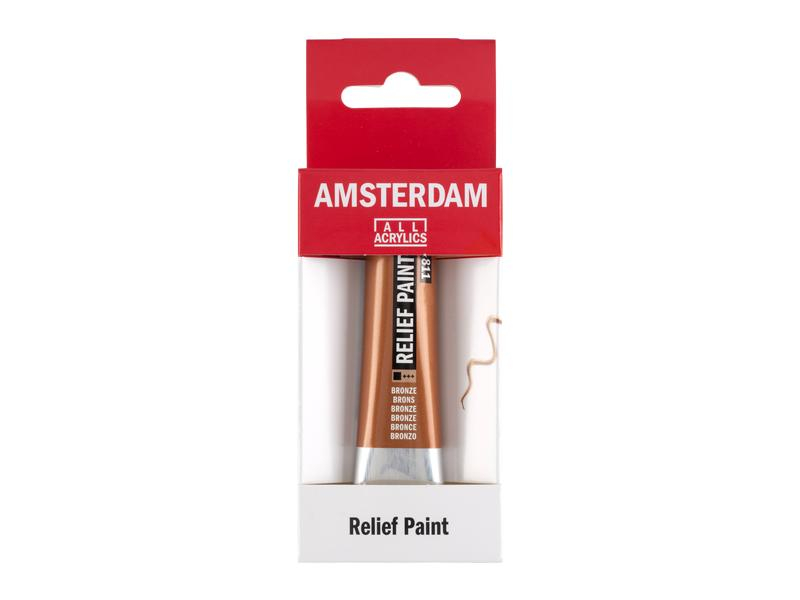 Amsterdam Acrylfarbe Reliefpaint 20 ml, Bronze, Art: Acrylfarbe, Farbe: Bronze, Set: Nein, Verpackungseinheit: 1 Stück
