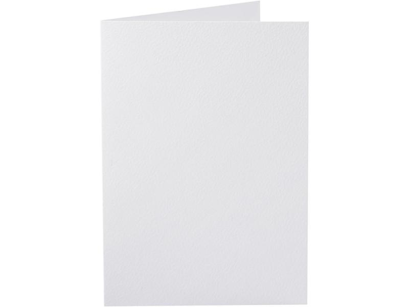 Creativ Company Blankokarte 220 g 10 Stück, Papierformat: 10.5 x 15 cm, Motiv: Uni, Verpackungseinheit: 10 Stück, Farbe: Weiss, Inkl. Couvert: Nein