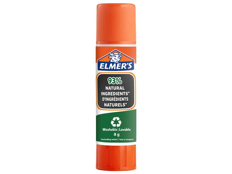 Elmers Klebestift Pure Glue 8 g, Weiss, Geeignete Oberflächen: Universal, Packungsgrösse: 1 Stück, Inhaltsstoffe: Stearinsäure, Glycerol, Detailfarbe: Weiss, Art: Klebestift