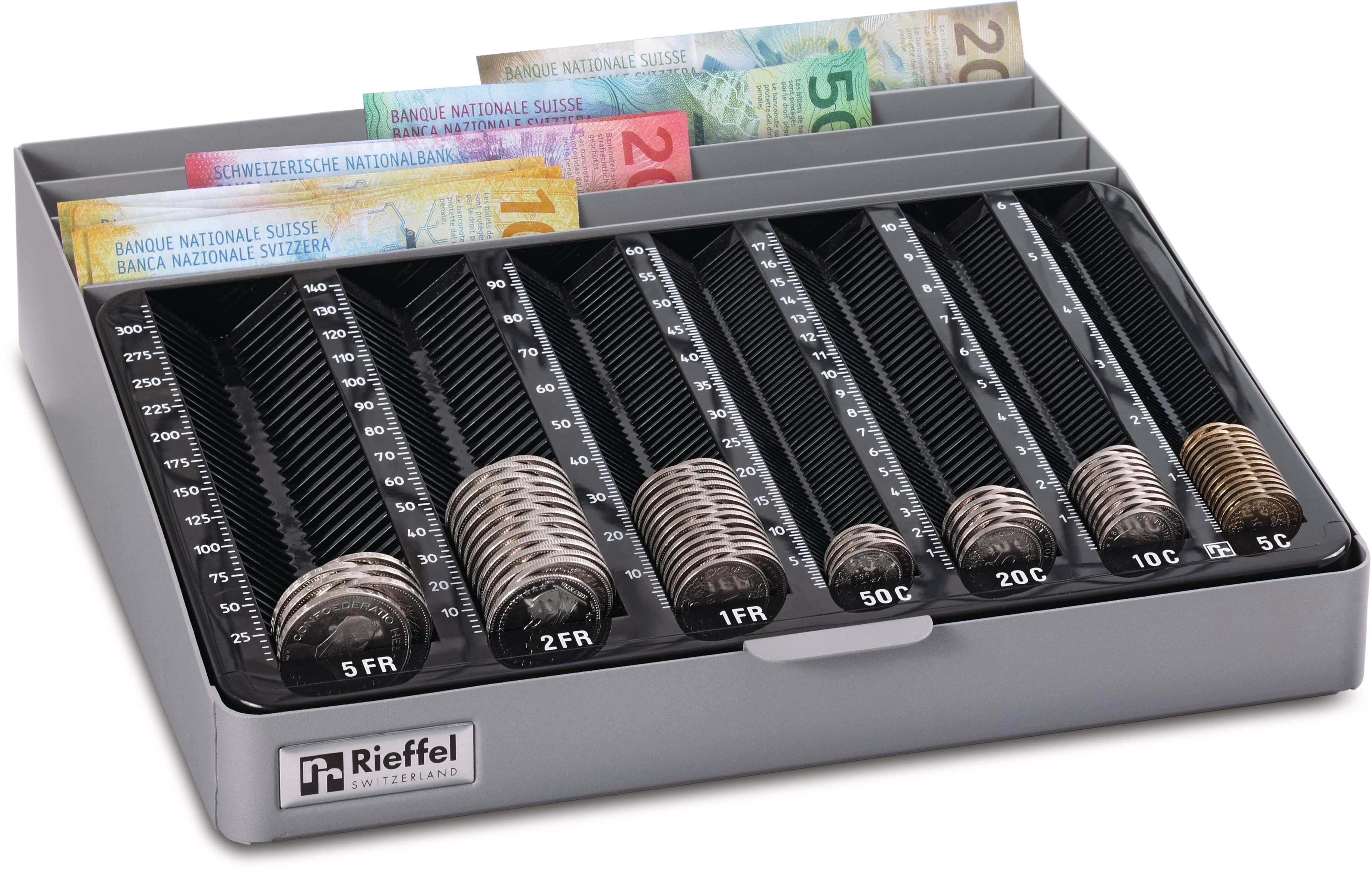 RIEFFEL Geldkassetten MONETAMOB für CHF 282x280x60mm