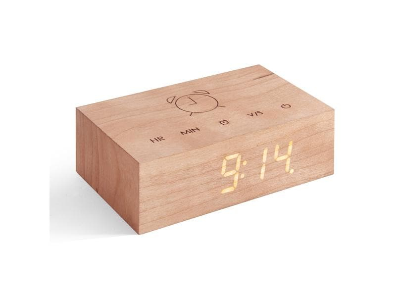 Gingko Digitalwecker Flip Click Clock Braun, Funktionen: Alarm, Snooze-Funktion, Ausstattung: Zeit, Displaytyp: LCD, Detailfarbe: Braun, Funksignal: Nein, Anzahl Zeitzonen: 1 ×