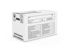 B162 | Umzugsboxen | Universalkarton  650 x 345 x 370mm, weiss, 2-wellig