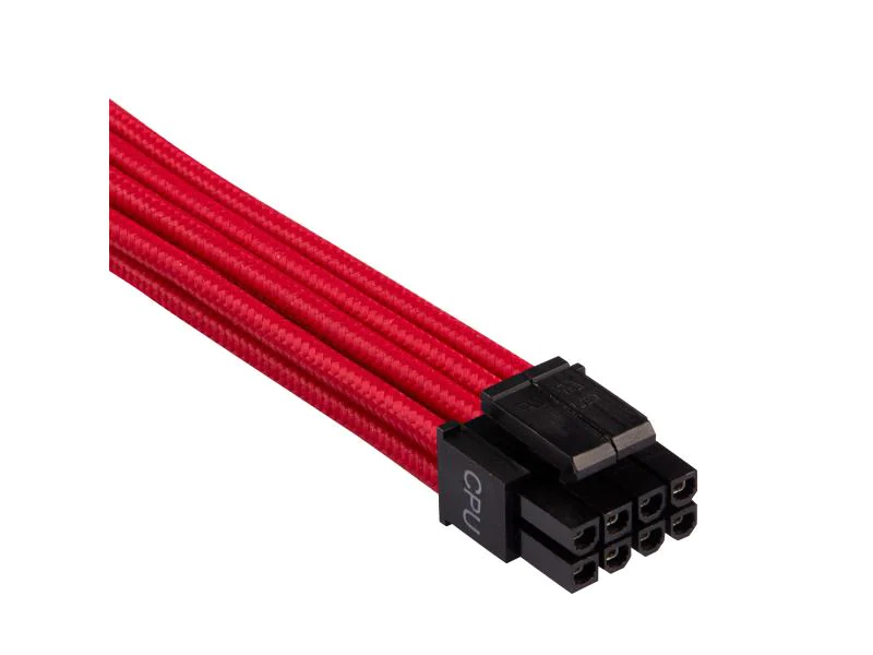 Corsair Stromkabel Premium Pro-Kit Typ 4 Gen 4 Rot, Kabeltyp: Kabelsatz, Stromanschluss Seite A: 24-Pin (ATX); 8 Pin EPS; 8 Pin (6+2); SATA, Stromanschluss Seite B: 24-Pin (ATX); 8 Pin EPS; 8 Pin (6+2); SATA, Kabellänge: 61 cmRot