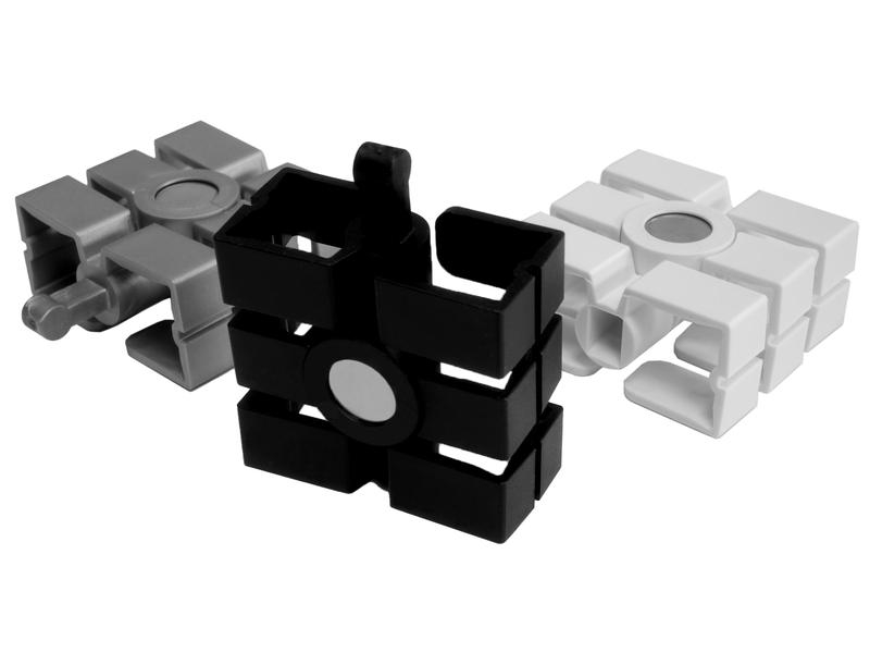 Actiforce Kabelkette SLIM Magnet, Silber, Inklusiv Tischplatte: Nein, Material: Kunststoff, Gewicht: 10 g, Belastbarkeit: 0.2 kg, Farbe: Weiss