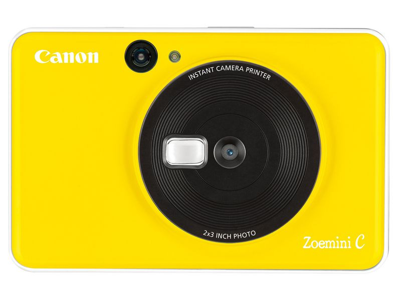 Canon Fotokamera Zoemini C Gelb, Farbe: Gelb, Blitz integriert, Eingebauter Mini-Fotodrucker mit Zink Zero-Ink-Technologie