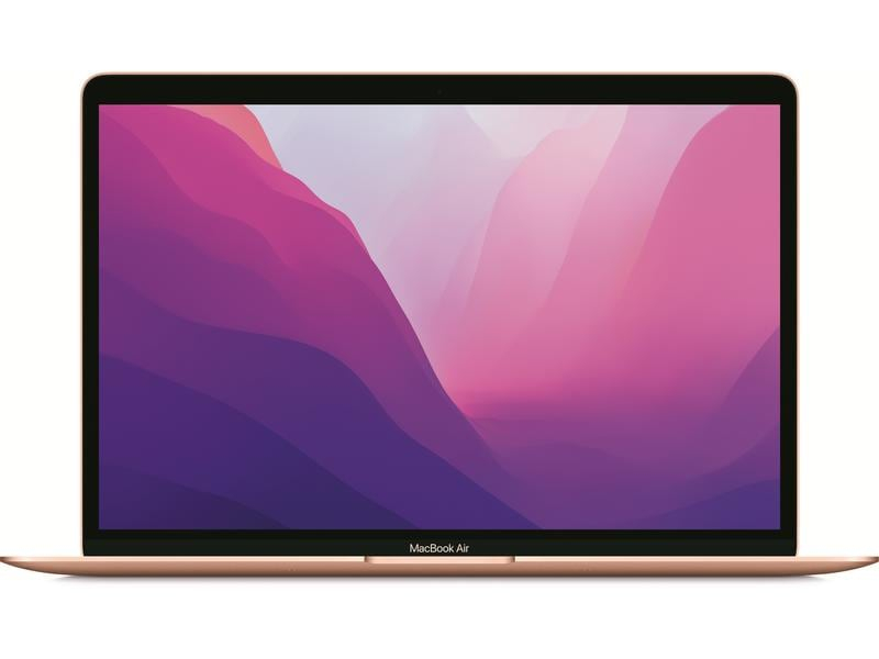 Apple MacBook Air 2020 M1 7C GPU / 256 GB / 16 GB Gold, Prozessortyp: Apple M1, Speicherkapazität Total: 256 GB, Verbauter Arbeitsspeicher: 16 GB, Betriebssystem: macOS, Grafikkarte Modell: M1, Bildschirmdiagonale: 13.3 "
