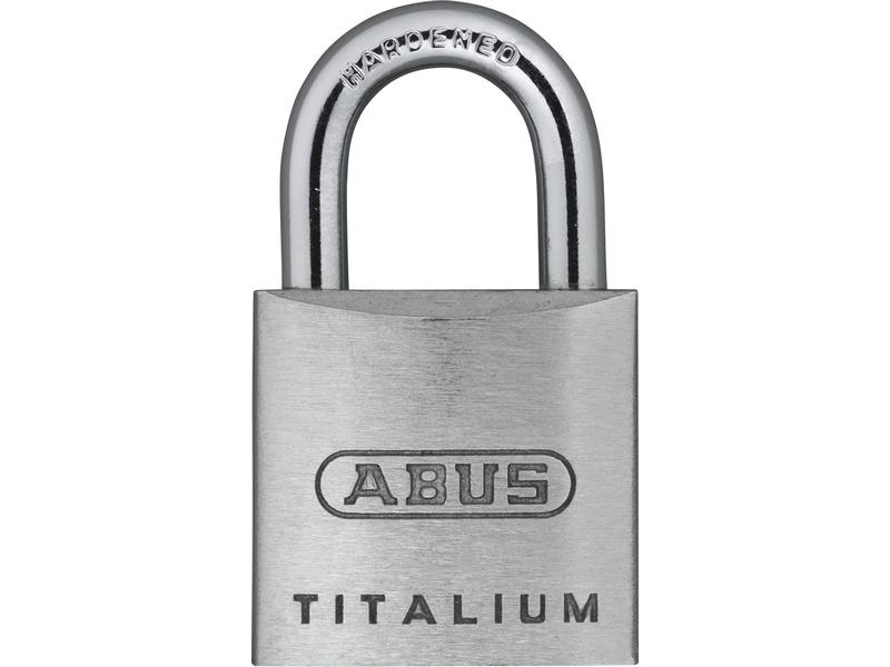 Abus Vorhängeschloss 64TI/20 Silber Aluminium, Schlossart: Schlüssel, Set: Nein, Aussenanwendung: Ja
