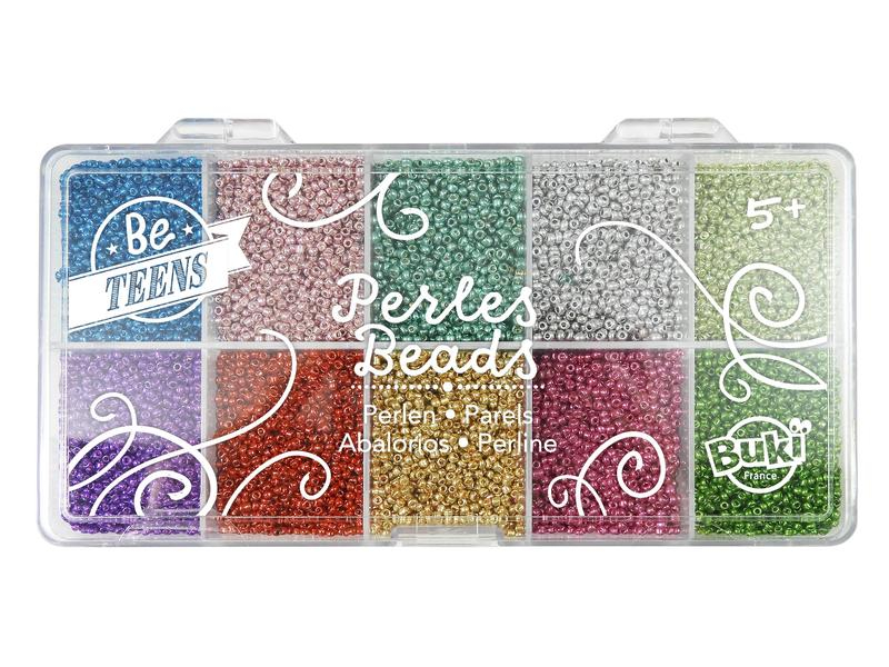 Buki Perlenbox Be Teens Perles Beads Mehrfarbig, Packungsgrösse: 0 g, Durchmesser: 0 cm, Detailfarbe: Mehrfarbig, Perlenart: Metallperlen, Perlenset