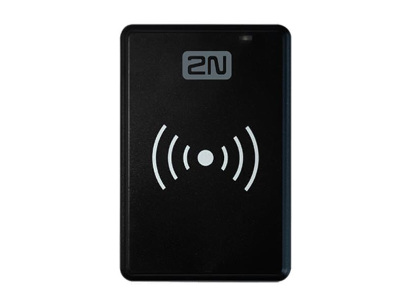 2N RFID-Leser 125kHz (USB), Verbindungsmöglichkeiten: USB, Farbe: Schwarz, Detektion: RFID, Vandalenschutz: Nein, Türöffnung: RFID