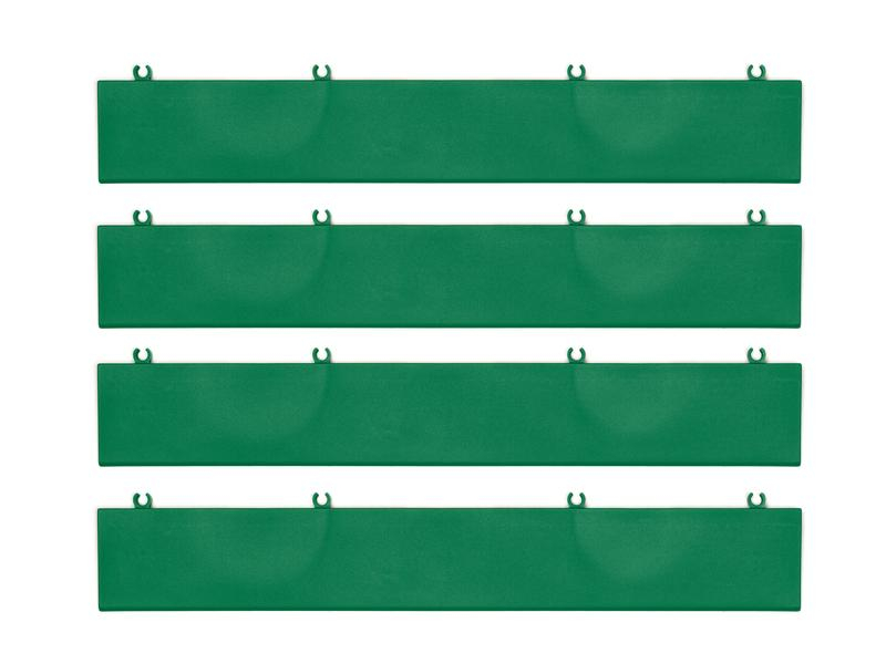 Bergo Bodenfliesen Abschlussrampe zu Unique Grün 4 Stücke Set 37.7 x 5.5 cm, Typ: Balkon-& Terrassenplatten, Montagesystem: Klickverbindung