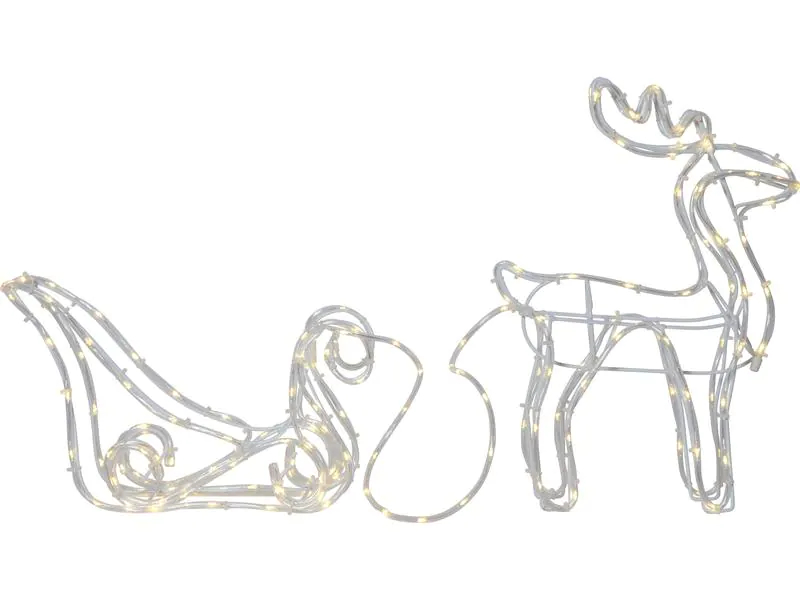 Star Trading LED-Figur Silhouette Tuby Deer, 35 cm, Transparent, Betriebsart: Netzbetrieb, Aussenanwendung: Ja, Timerfunktion: Nein, Leuchtenfarbe: Transparent
