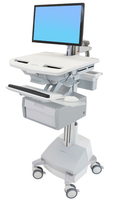 ERGOTRON cart with LCD-Arm, StyleView, SLA powered, 1 tall drawer 1x1, 24 inch, adjustable 68,6cm