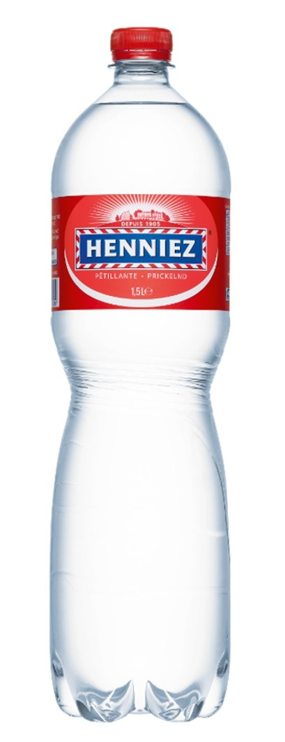HENNIEZ Mineralwasser rot PET 1.5lt 8240 6 Stück mit Kohlensäure