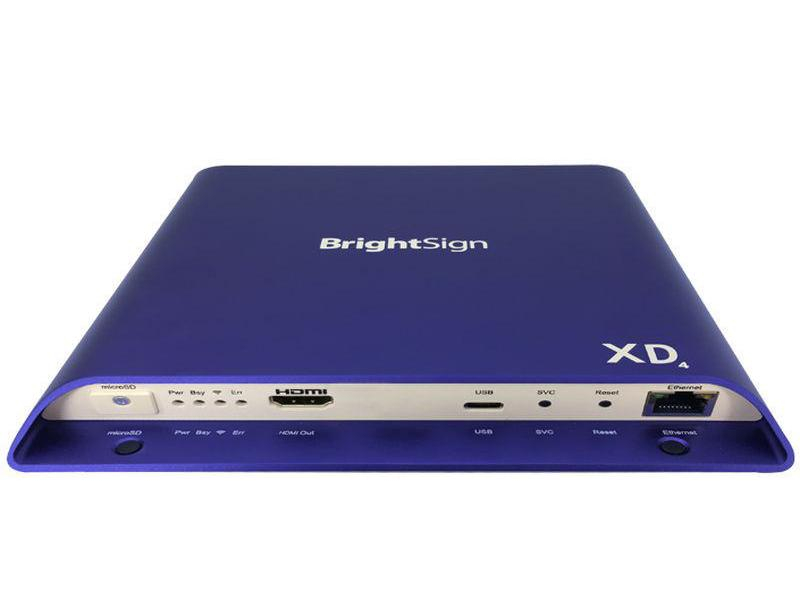 BrightSign Digital Signage Player XD1034 Expanded I/O, Max. Auflösung: 3840 x 2160 (Ultra HD 4K), Schnittstellen: 3,5 mm Klinke; RJ-45 (Ethernet); HDMI; MicroSD; USB, Touch Unterstützung, CMS-Software