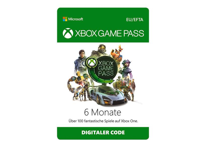 Microsoft® XboxGame Pass Retail 6M Subscription EuroZone Online Prod Key Lic 1 Lic ESD 6 Months Game Pass,ESD Sftw Dwnl incl Act-Key