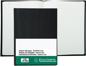 EXACOMPTA Geschäftsbuch, DIN A4, 150 Blatt, kariert