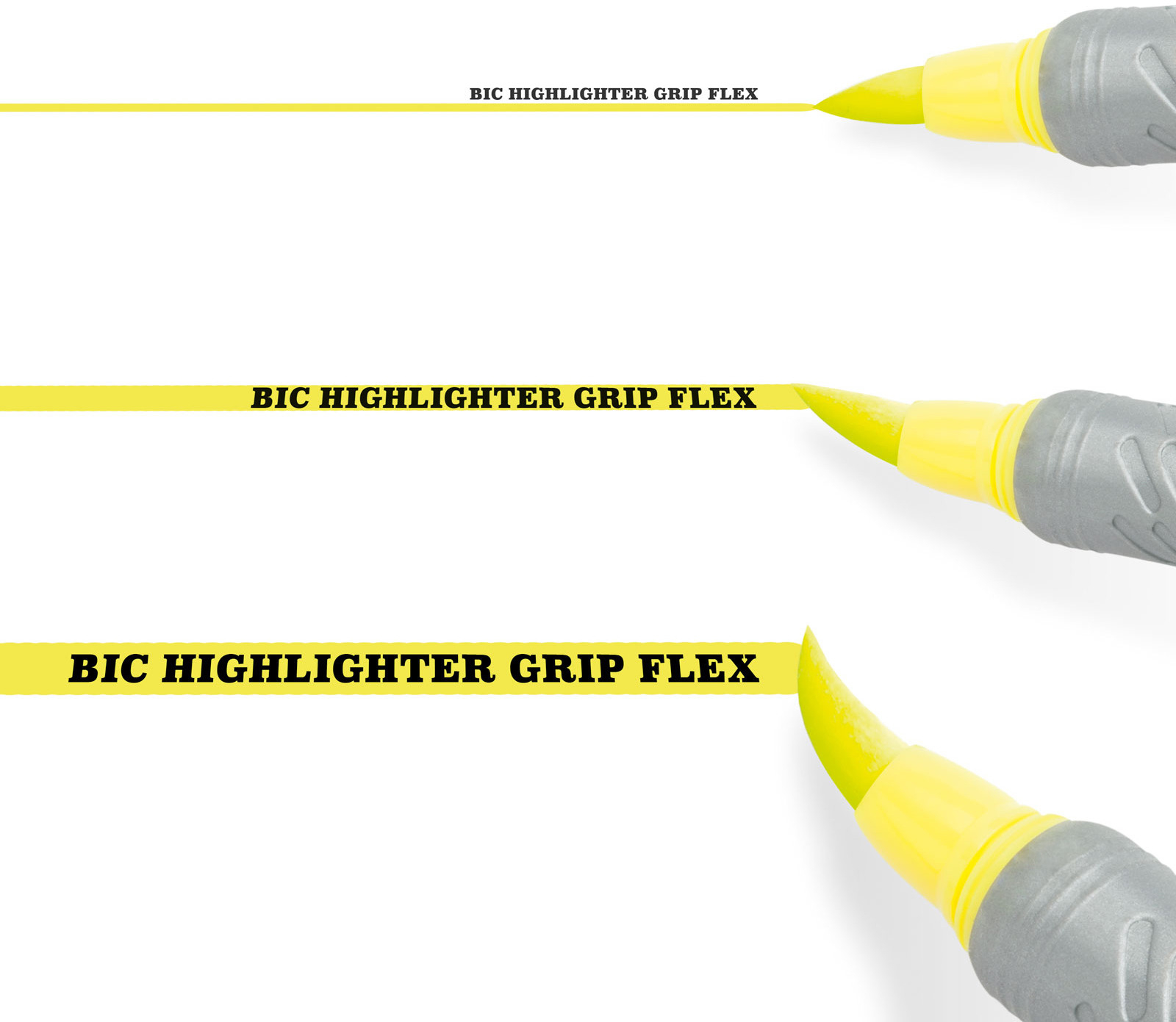 BIC Highlighter Flex 942040 Gelb 12 Stk