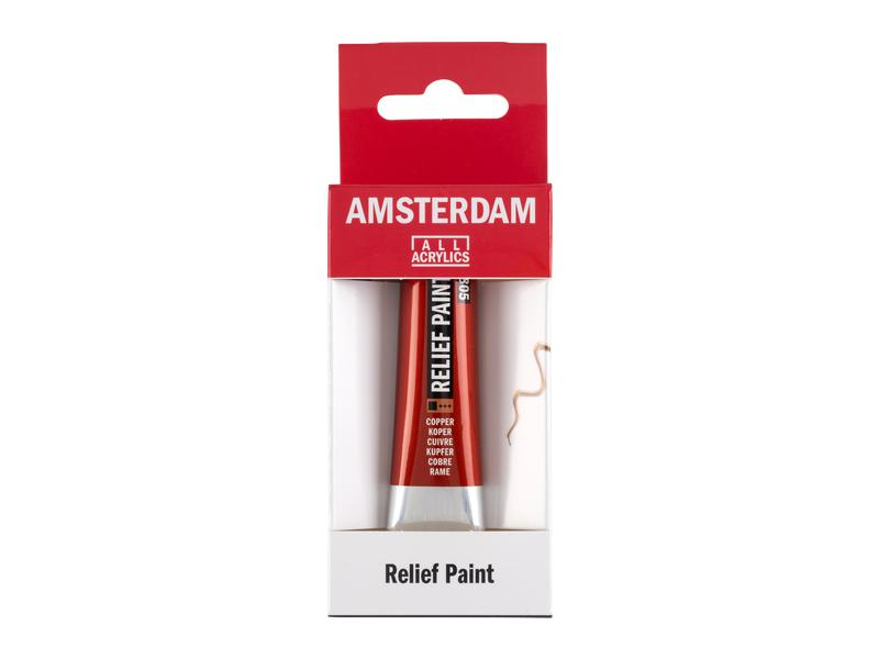Amsterdam Acrylfarbe Reliefpaint 20 ml, Kupfer, Art: Acrylfarbe, Farbe: Kupfer, Set: Nein, Verpackungseinheit: 1 Stück