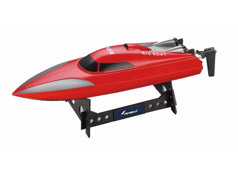 Amewi Speedboot 7012 Mono RTR Rot, Fahrzeugtyp: Speedboot, Antriebsart: Elektro Brushed, Modellausführung: RTR (Ready to Run), Benötigt zur Fertigstellung: Kein weiteres Zubehör nötig, Schwierigkeitsgrad: 1. Einsteiger, Massstab: ohne, Kapazität Watt